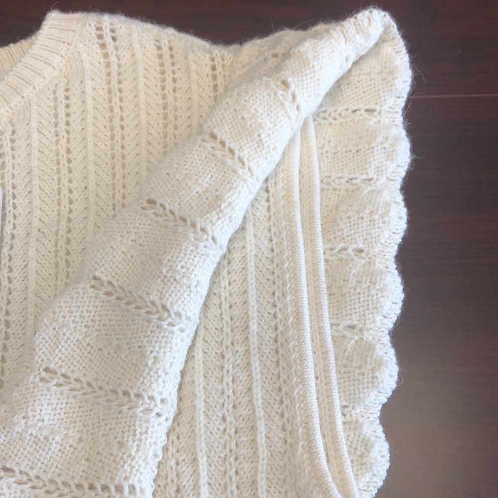 Iro Sleeveless Sweater  Cream  Size Small - Picture 5 of 8